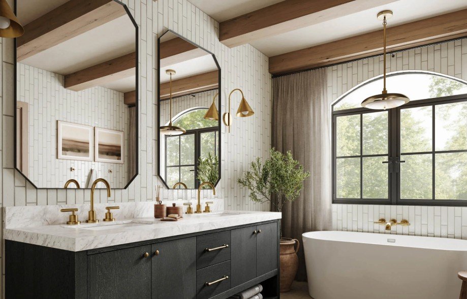 How a Coastal Mirror Framing Kit Can Transform Your Bathroom